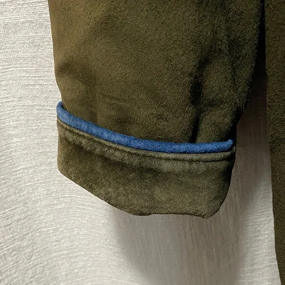 Vintage Danier Green Suede Coat - Picture 8 of 16